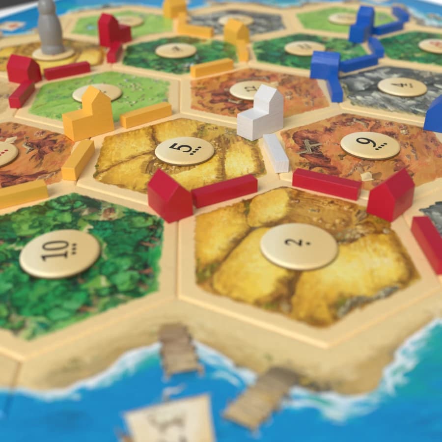 Tablero y piezas de CATAN