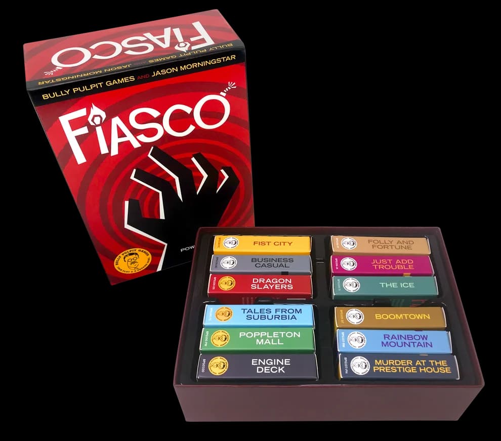 Material oficial de Fiasco, de Bully Pulpit Games