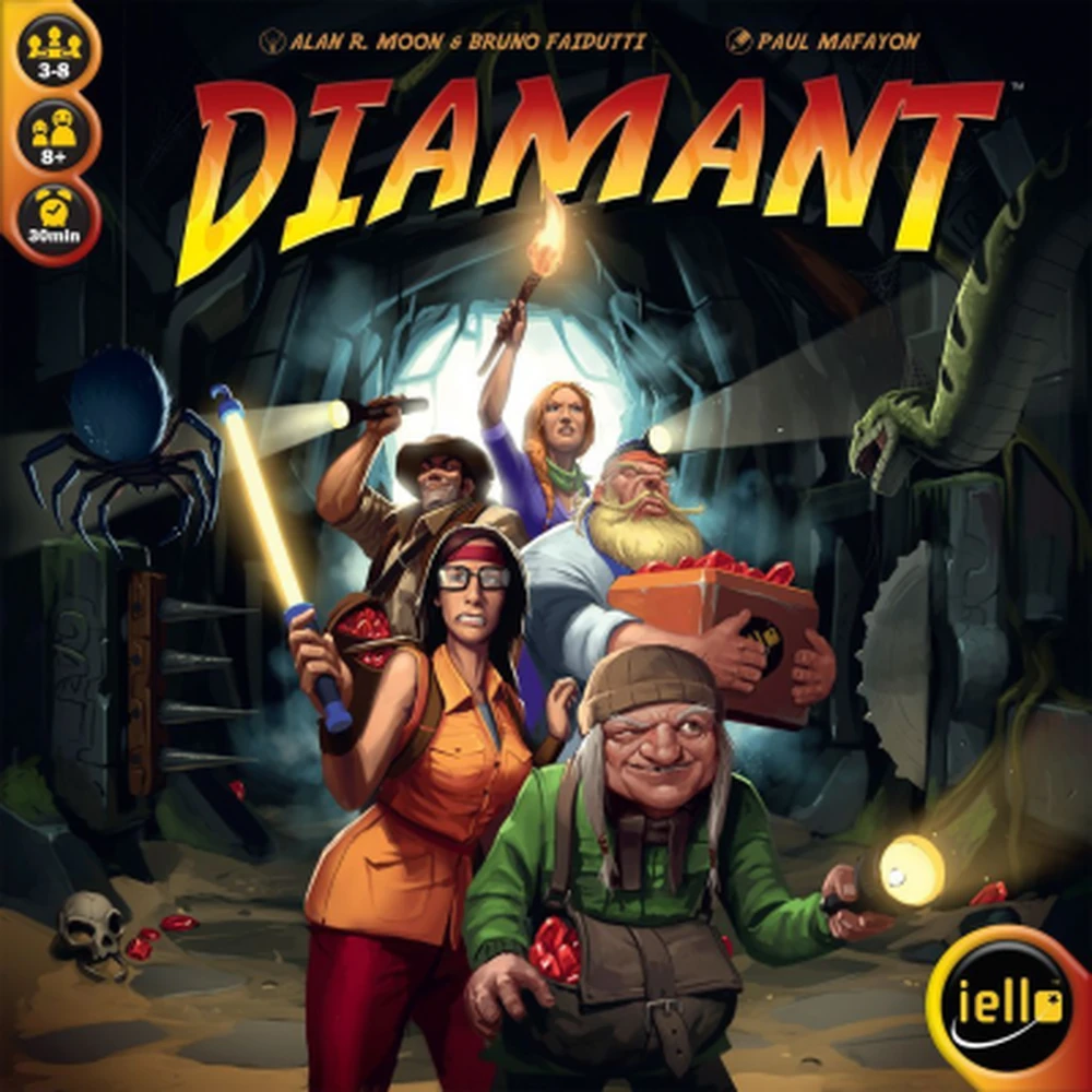 Caja del juego de mesa Diamant
