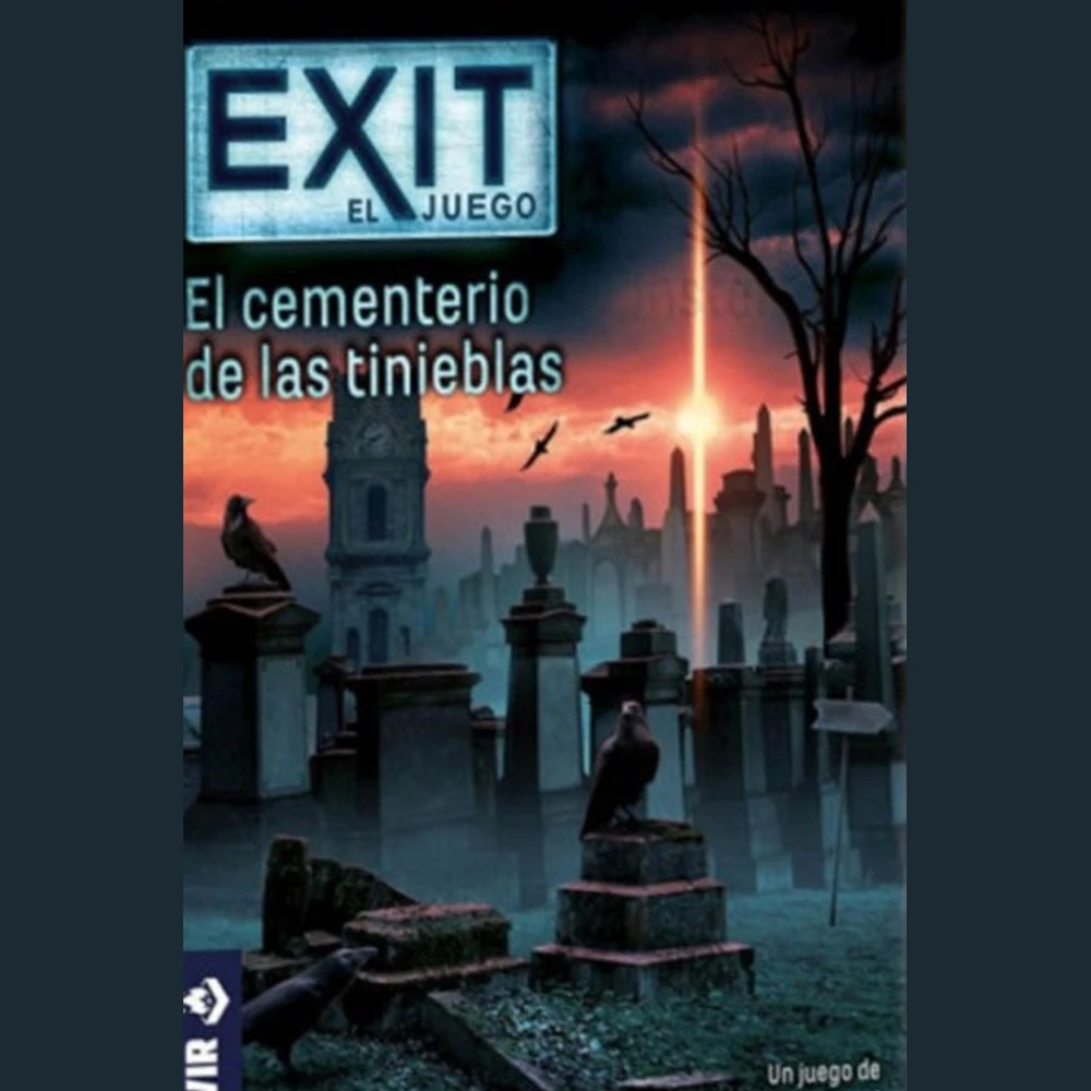 Caja del juego de mesa Exit: El Cementerio de las Tinieblas