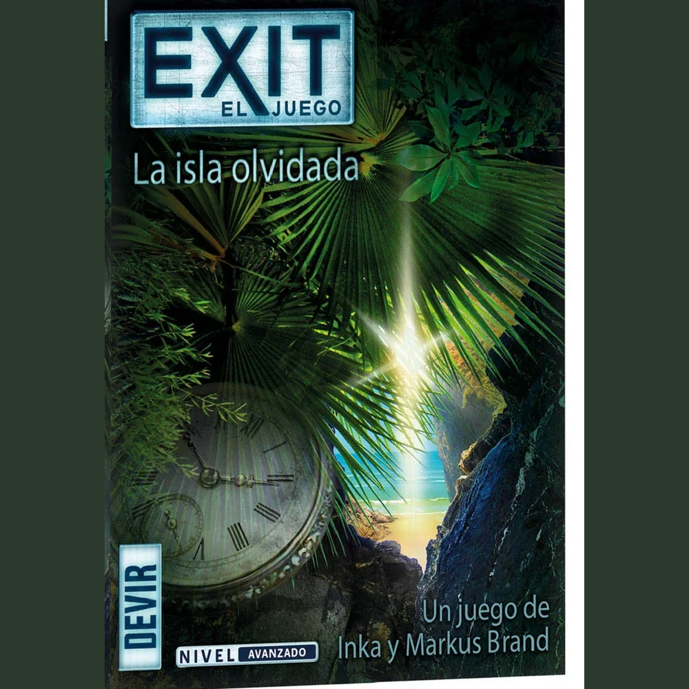 Caja del juego de mesa Exit: La Isla Olvidada