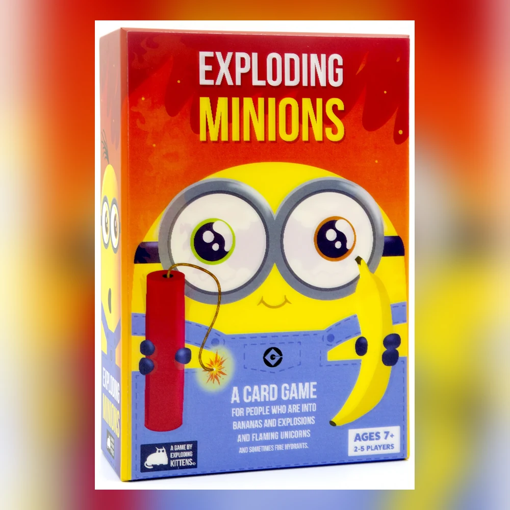 Caja del juego de mesa Exploding Minions