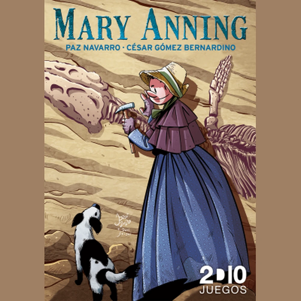 Caja del juego de mesa Mary Anning