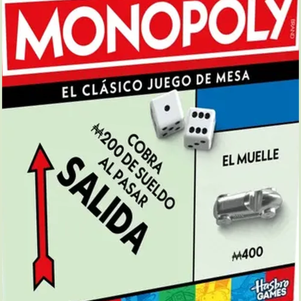 Caja del juego de mesa Monopoly