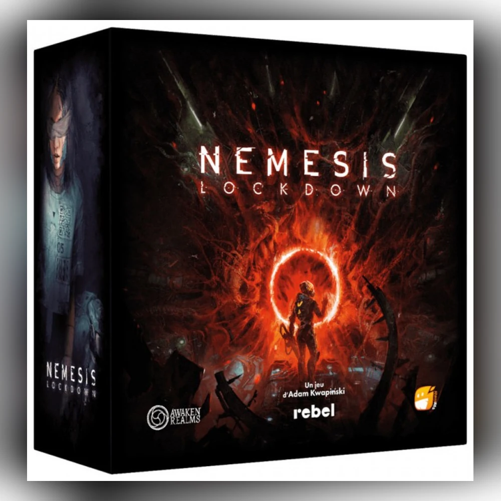 Caja del juego de mesa Nemesis: Lockdown