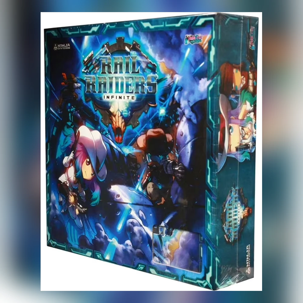 Caja del juego de mesa Rail Raiders