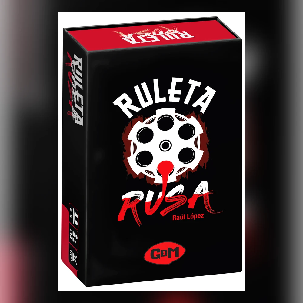 Caja del juego de mesa Ruleta Rusa