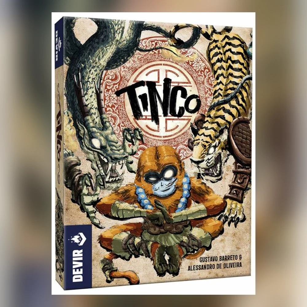 Caja del juego de mesa Tinco