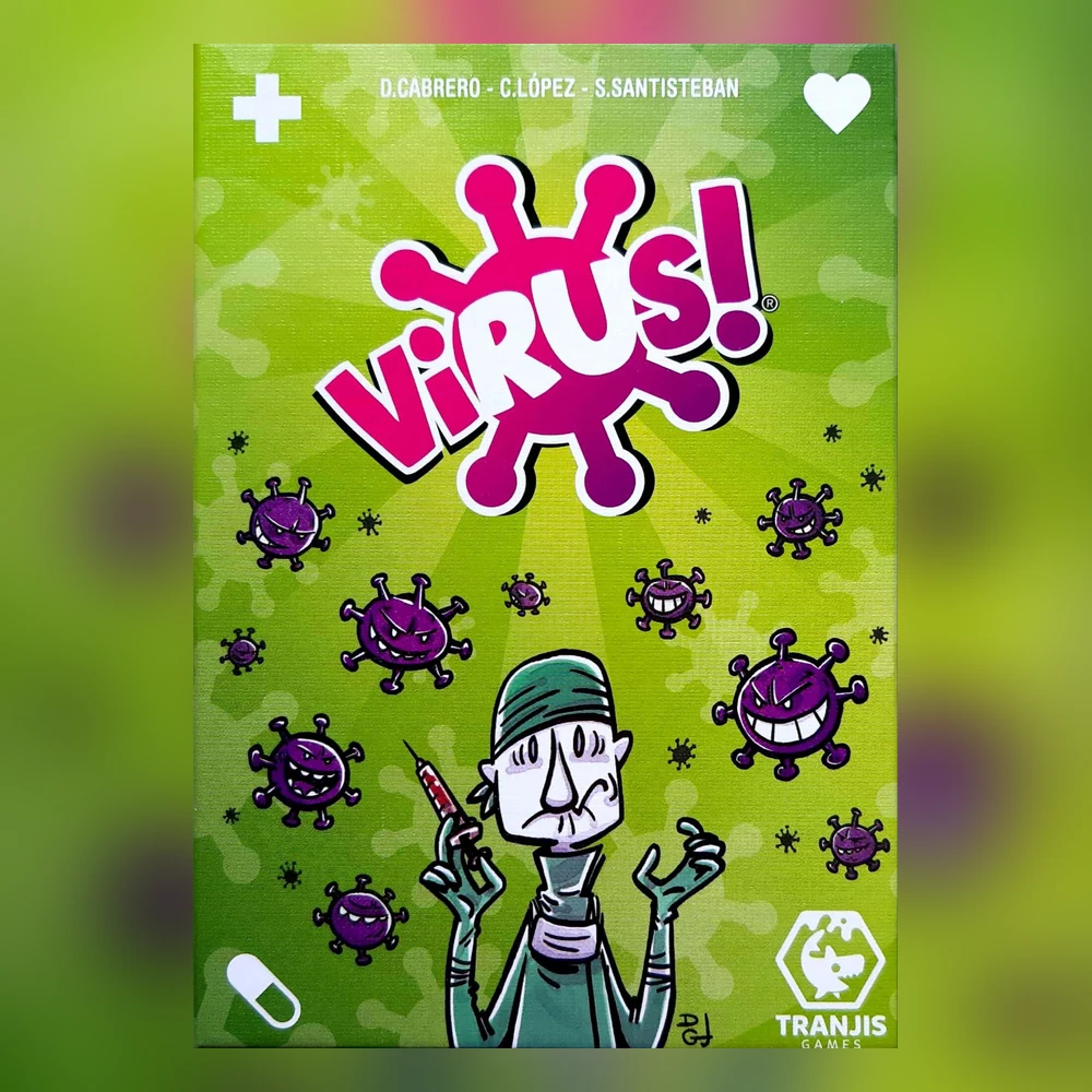 Caja del juego de mesa Virus!