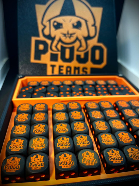 Dados D6 exclusivos de Piojo Teams 2026